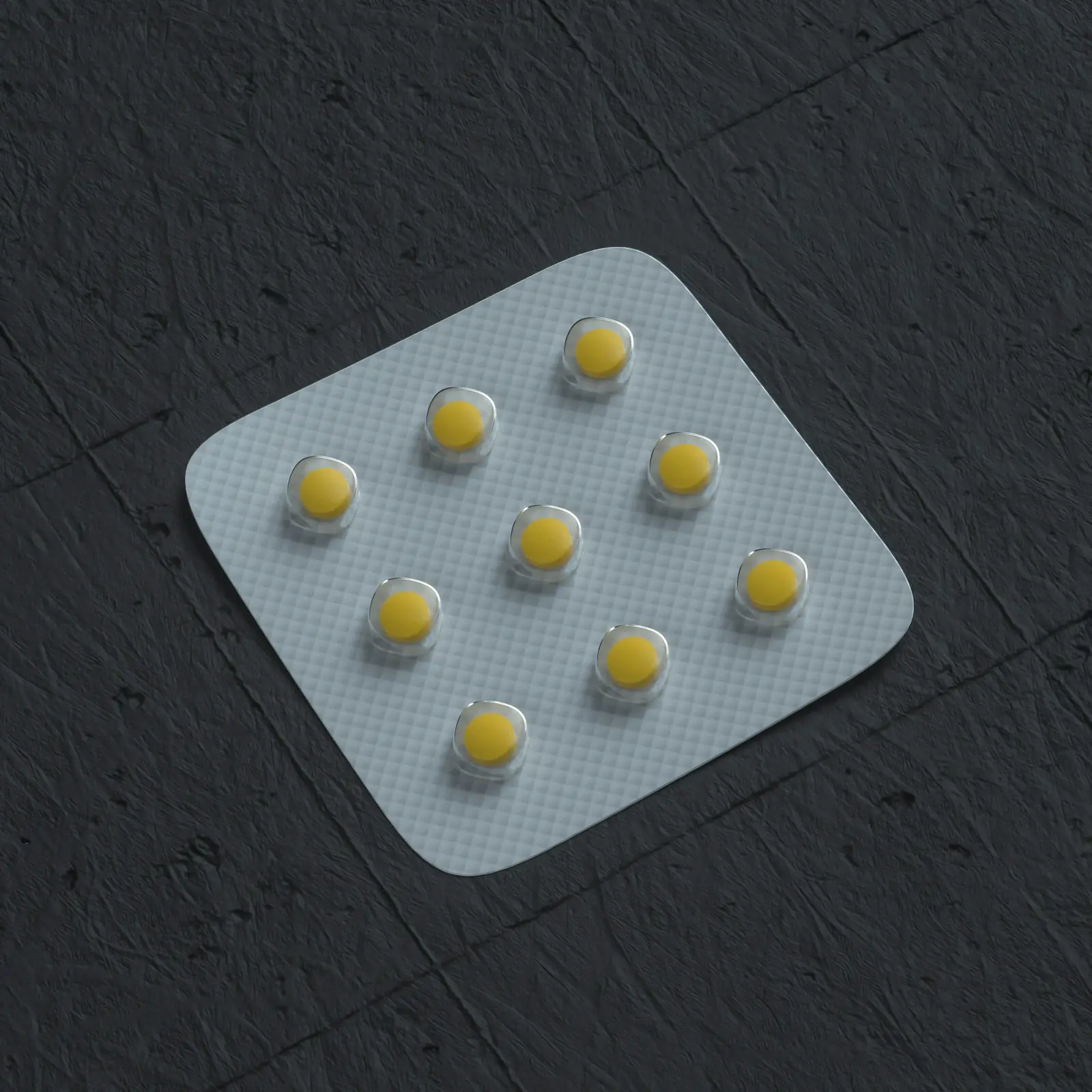 A full blister pack of daily tablets